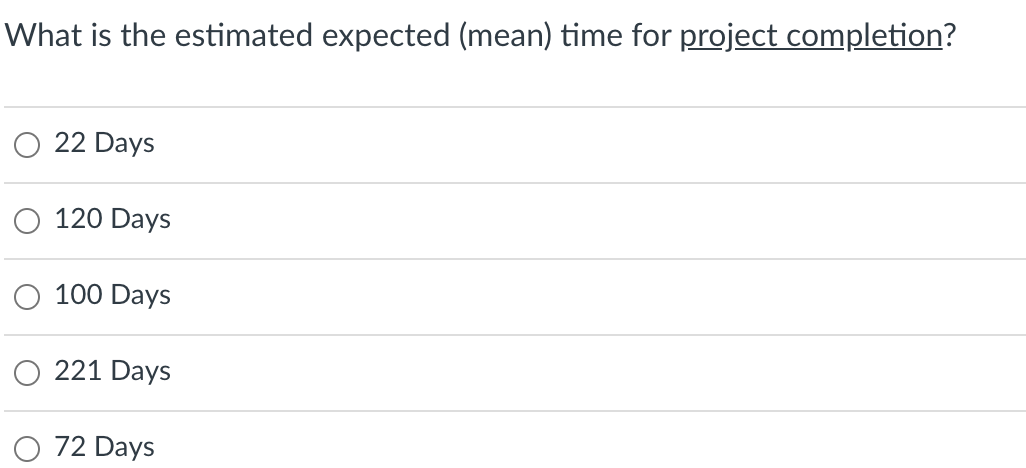 Use the following to answer the next five