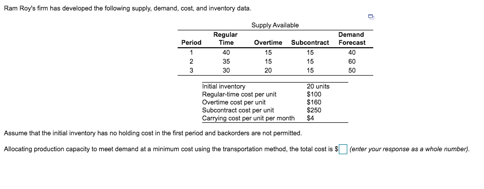 Please show how to answer this in an excel
