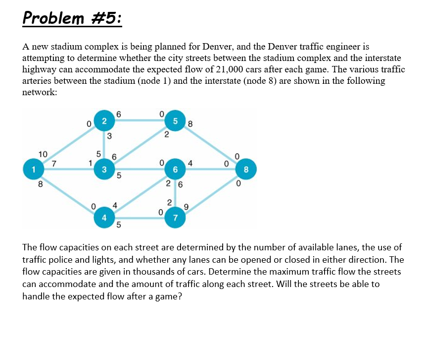 Problem #5: A new stadium complex is being