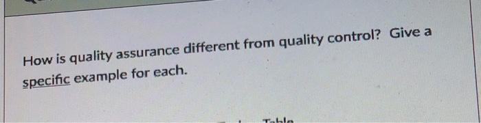 How is quality assurance different from quality