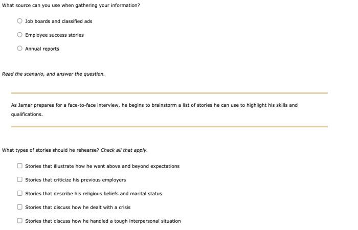 2. Before the Interview If you do well in a