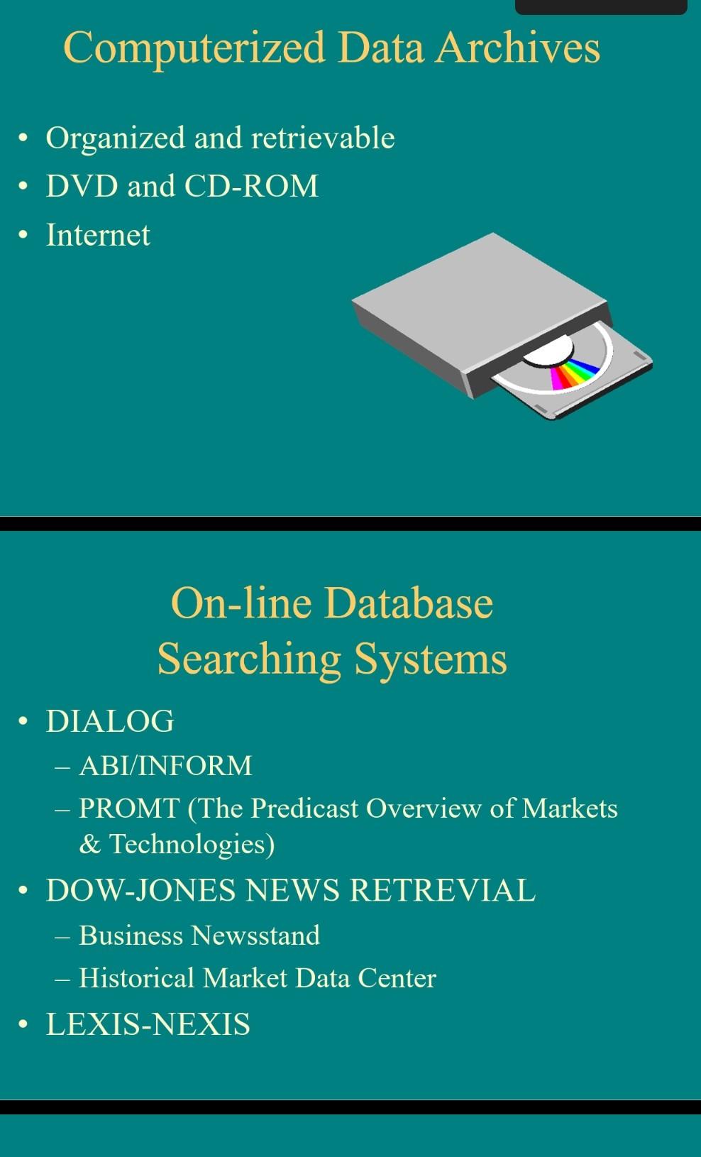 Make a brief summary of "Information systems and