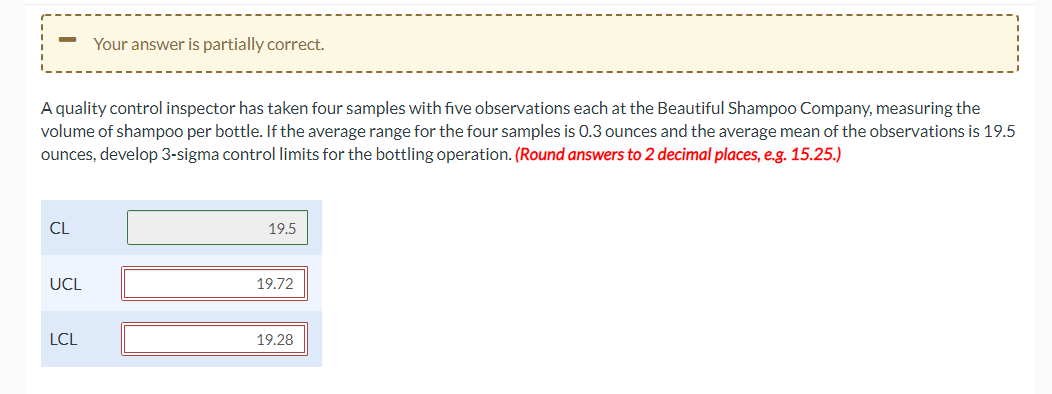 A quality control inspector has taken four