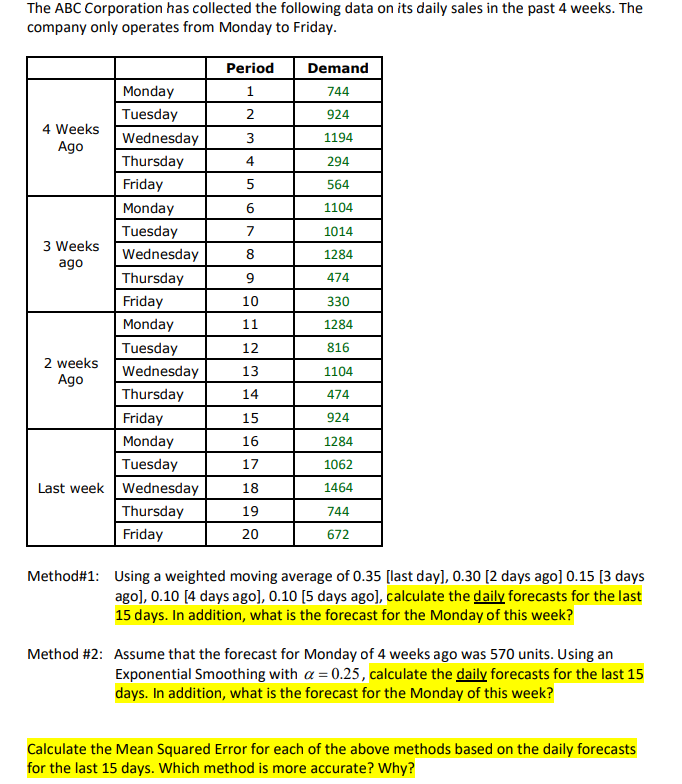 Hello! Please answer using excel. Thank you in