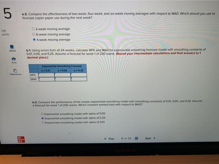 5. Problem 12-5 (Algo) 113 points You have become