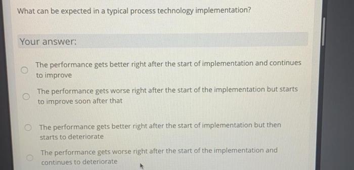 just tell me which answer What can be expected in