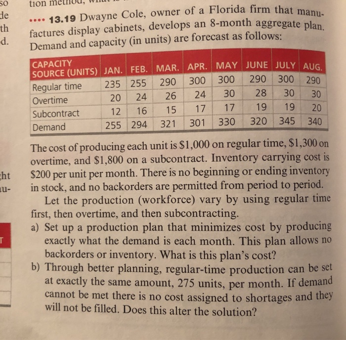 Please complete in Excel! tion method, wilut 10