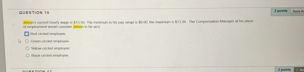 QUESTION 16 2 points Save A Jetson's current