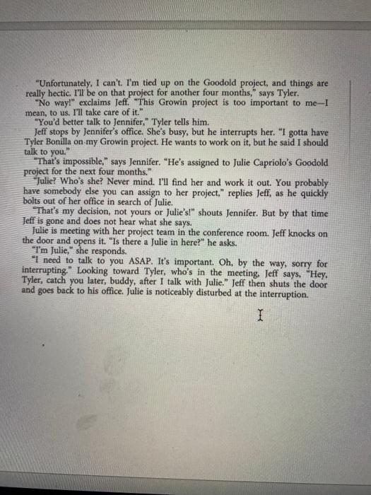 3.) what should jennifer do to resolve this