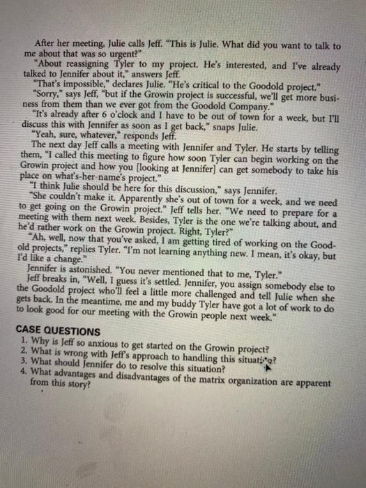 3.) what should jennifer do to resolve this