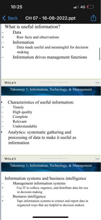 1. Decision making is a process. Support your