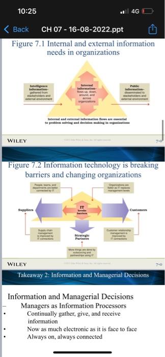 1. Decision making is a process. Support your