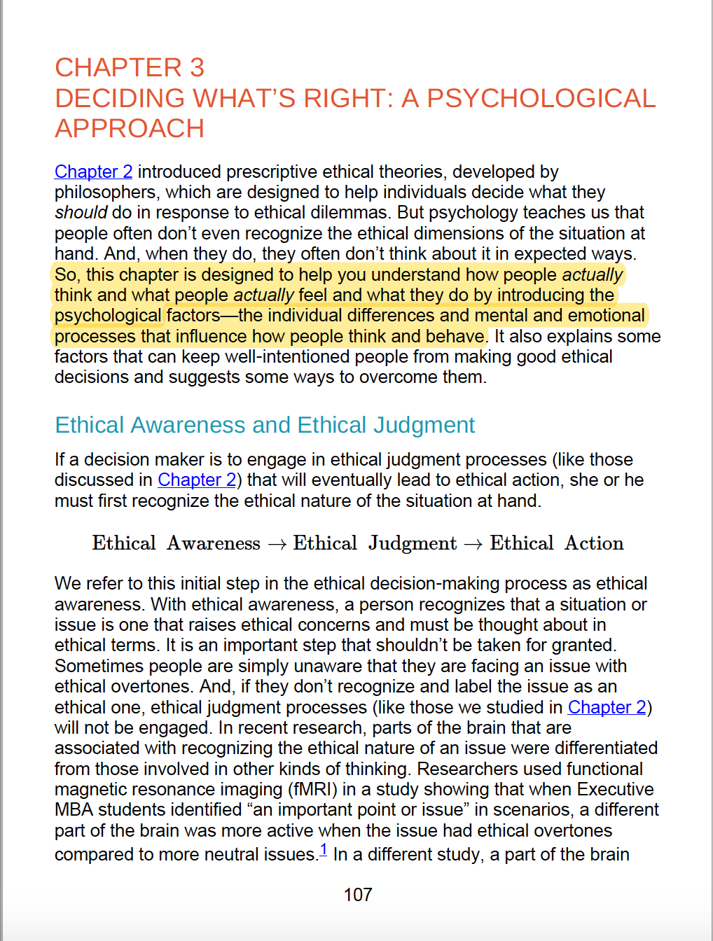 Chapter 3 in book: Managing Business Ethics