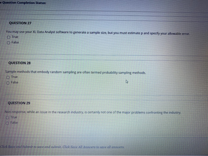 Question Completion Status: QUESTION 27 You may