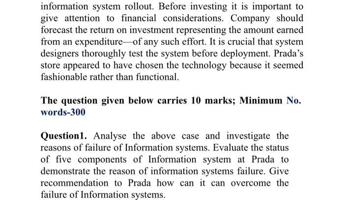 Instructions: Read and answer cach case