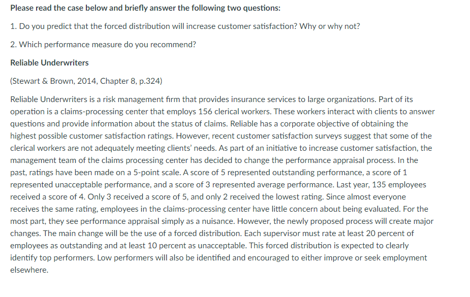 Please read the case below and briefly answer the