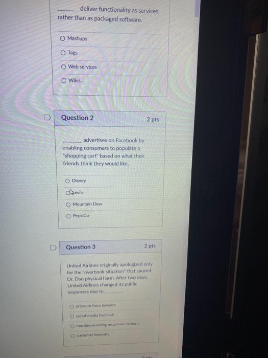 deliver functionality as services rather than as