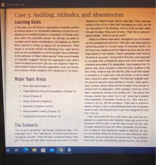 quition is at last case is attached too Case 3: