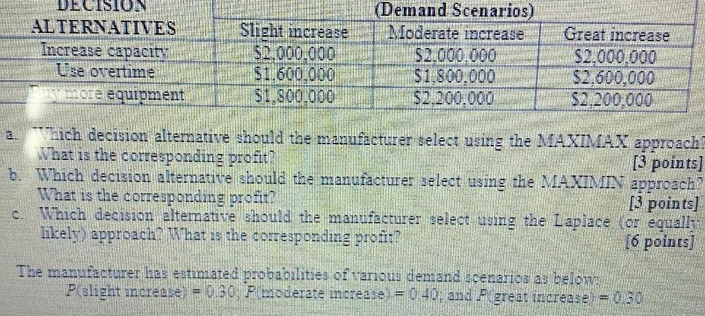 Just need D, E, F, G d. Construct a decision tree