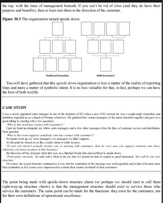 Case Study - The organization turned upside down