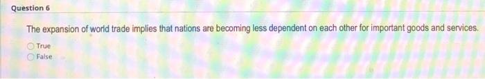 please answer all Question 3 The most global