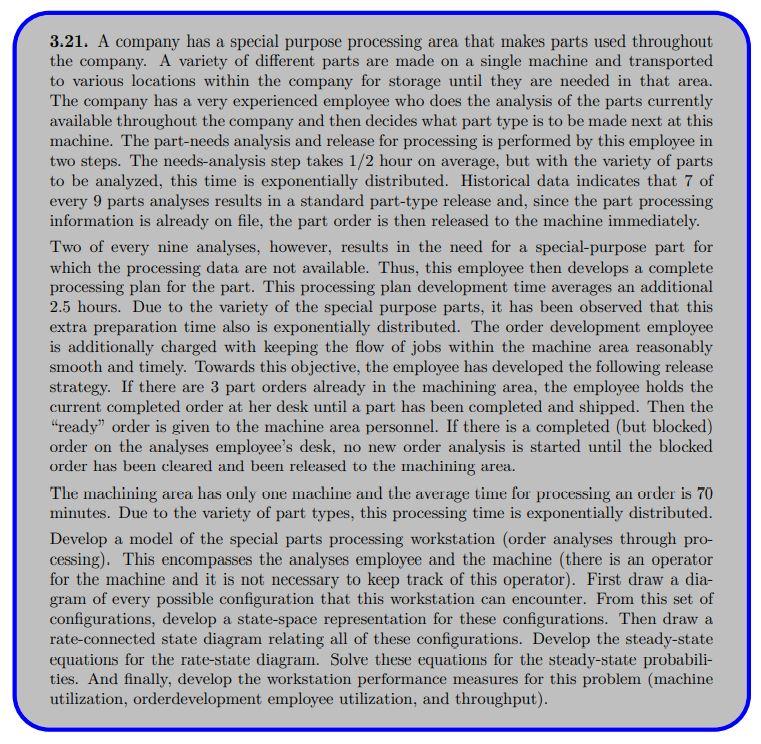 3.21. A company has a special purpose processing