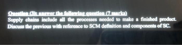 Onesti (3) answer the following question (7