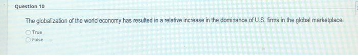 please answer all Question 3 The most global