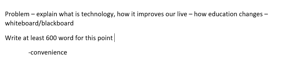 Problem - explain what is technology, how it