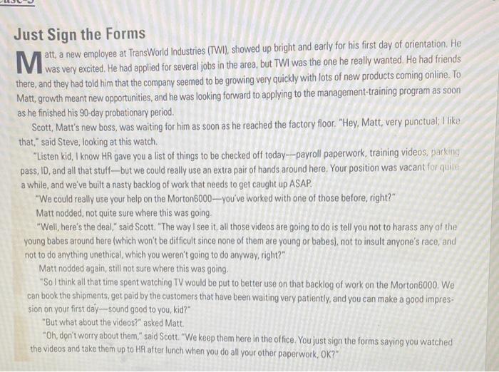 note this is an ethics questions a. explain the