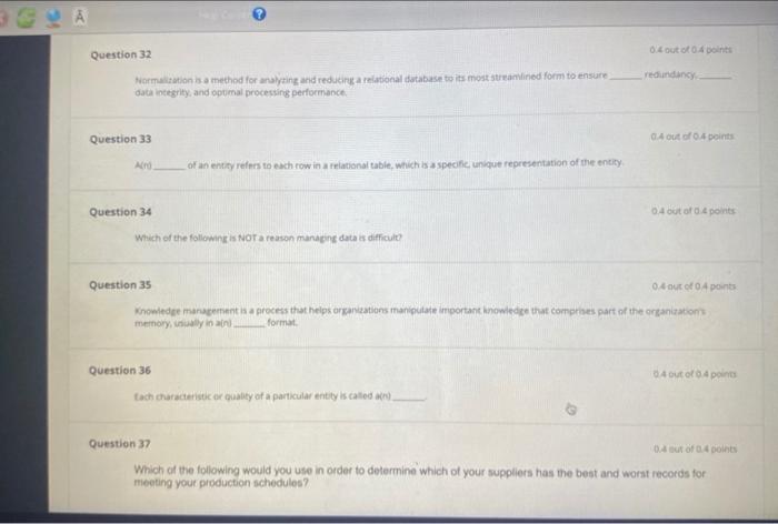 answer T/F or give an answer if u know any pls