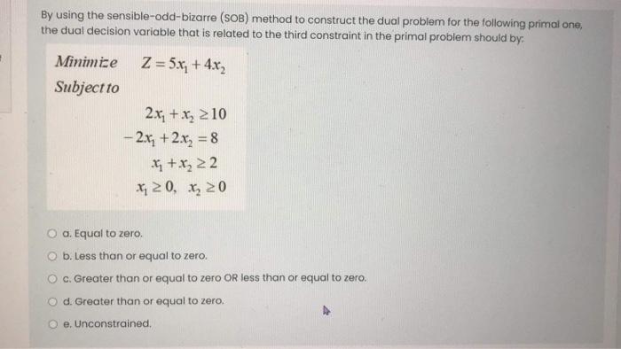 By using the sensible-odd-bizarre (SOB) method to