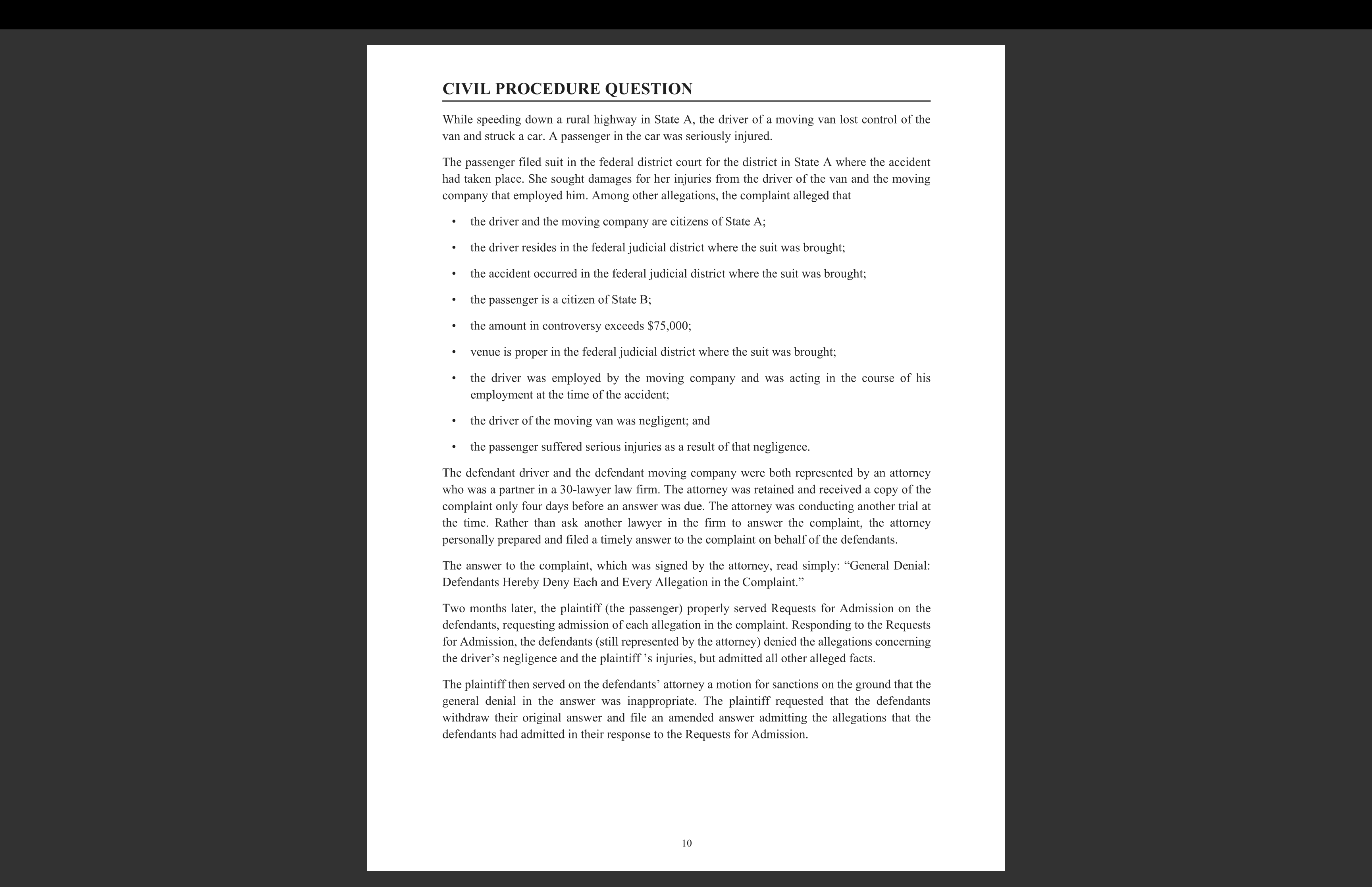 Respond to the following essay in IRAC FORM only