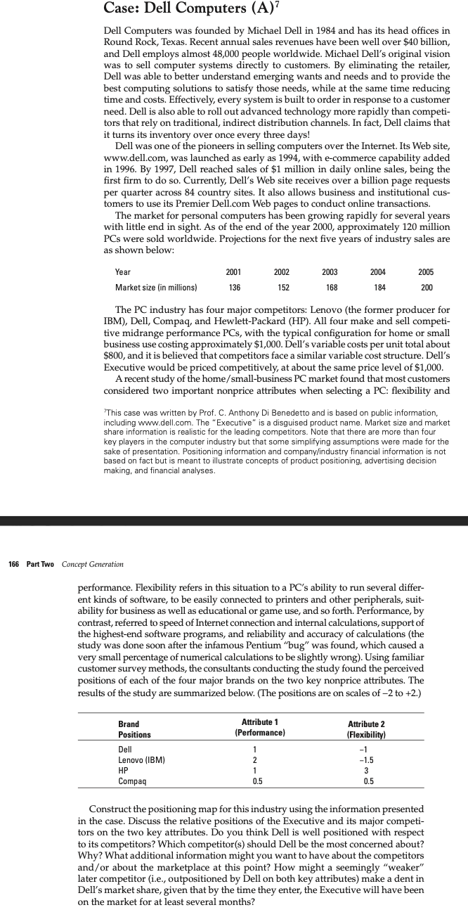 Case: Dell Computers (A)' Dell Computers was
