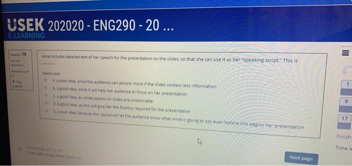 USEK 202020 - ENG290 - 20 ... E-LEARNING 19 Anne