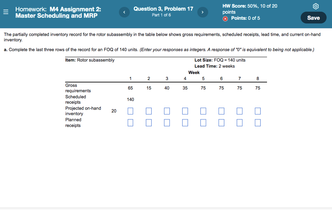 1.) please fill out chart The partially completed