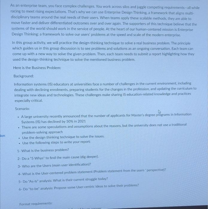 As an enterprise team, you face complex