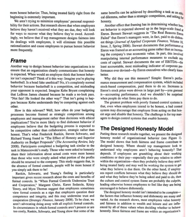 Pick out one of the 6 key steps toward designing