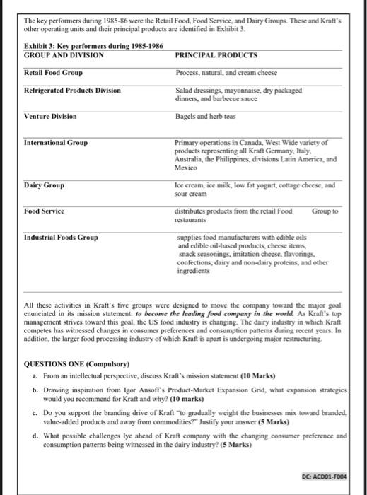 INSTRUCTIONS: ANSWER ALL QUESTIONS UNDER SECTION