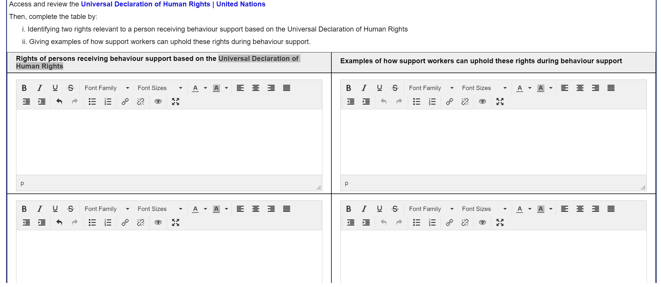 Access and review the Universal Declaration of