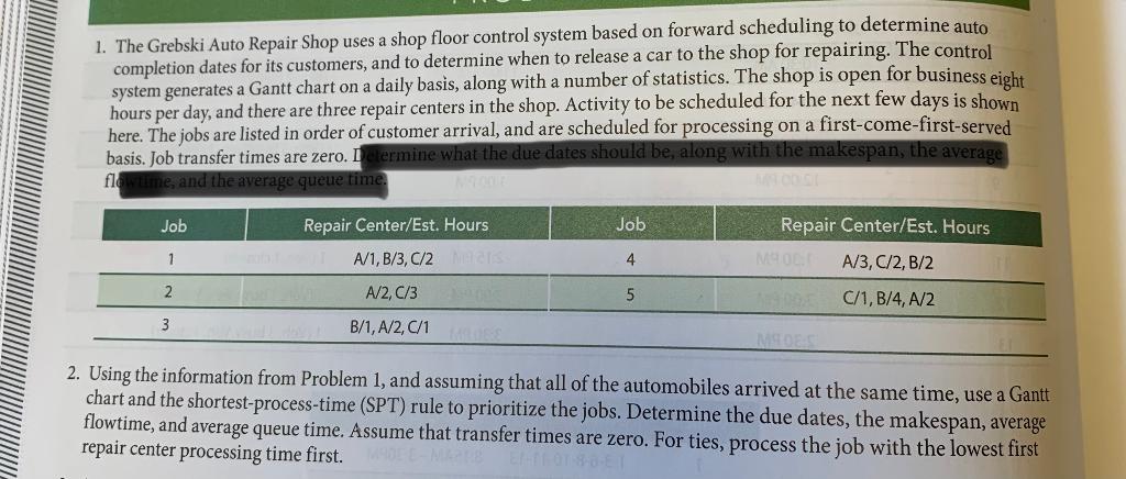 Please answer question 2 in excel 1. The Grebski