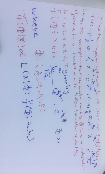 ind Bayesian estimation using Gamma distribution