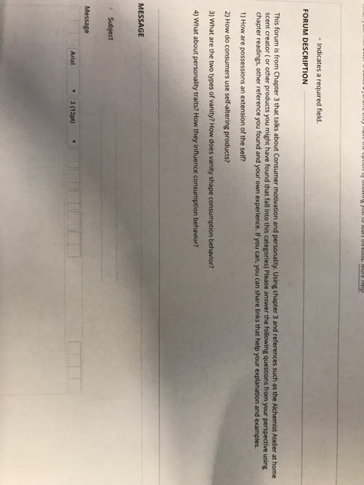 cu more nee * Indicates a required field. FORUM