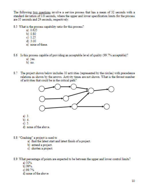 (22 points total 2 point each) 8. Short answer