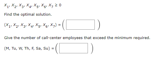 A linear programming computer package is needed.