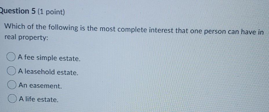 Question 4 (1 point) Sam has written a really