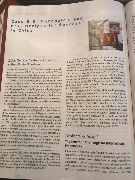 Country description (China) Industry description,