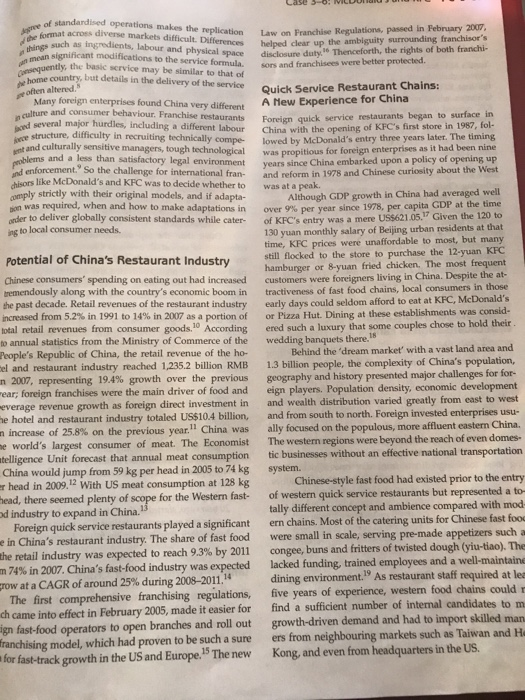 Country description (China) Industry description,