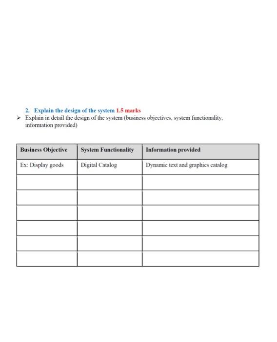 Explain in detail the design of the system