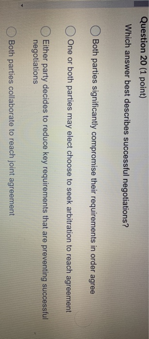 Question 17 (1 point) A project manager